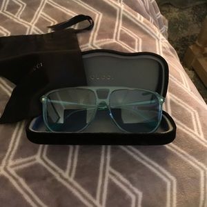 X SOLD X Mens Gucci blue sunglasses